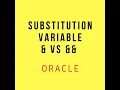 Oracle SQL Basics - Substitution Variables