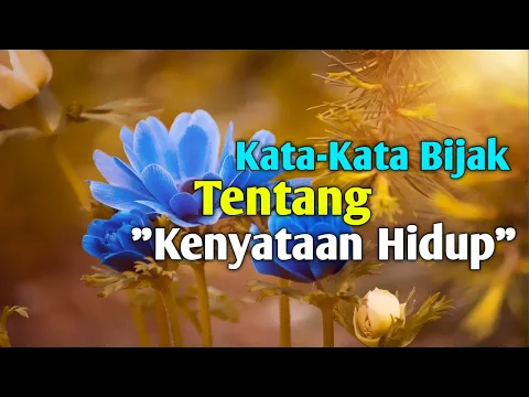 Download MP3 KATA-KATA BIJAK TENTANG KENYATAAN HIDUP YANG MENGUATKAN HATI.