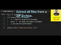 Python Extract all files from a ZIP archive