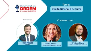 CONVERSA DE ORDEM COM SARAH MORAIS E WYLLIAN NAVA