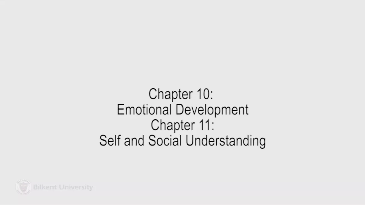 Developmental Psychology - Lecture 25 (PSYC 240)