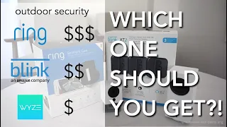 Ring vs Blink vs Wyze BEST Smart Outdoor Security Cameras REVIEW COMPARISON