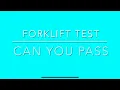 Forklift Test Questions Answers How to Pass
