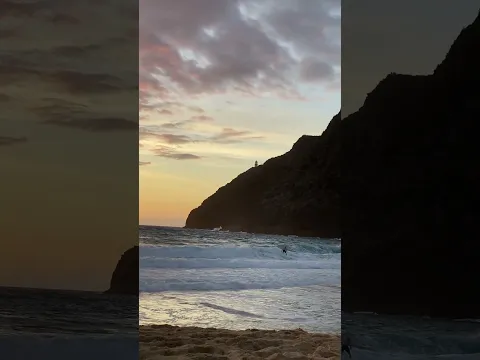 sunrise surfing in hawaii! #shorts