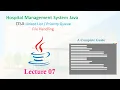 Hospital Management System Complete Demo in Java OOP Data Structures