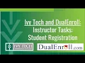 DualEnroll Instructor Tasks Student Registration