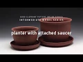 Planter with Attached Saucer Intermediate Wheel Trailer