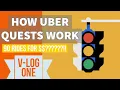 How Uber Quests Work V-Log ONE Driving Uber Eats