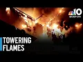 Massive blaze rips through buildings in Lynn