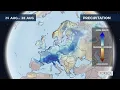 Monthly precipitation forecast for Europe 2026
