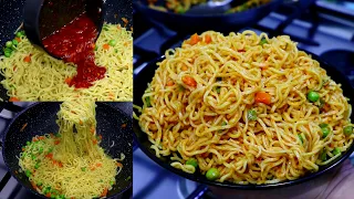 ചിക്കനും മുട്ടയും ഒന്നും ഇല്ലാതെ Noodles ഒരുവട്ടം ഇങ്ങനെ ഉണ്ടാക്കി നോക്കണേ |Easy Chilli Noodles 