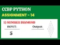 Number Diamond Assignment - 14 Python NxtWave CCBP 4 0