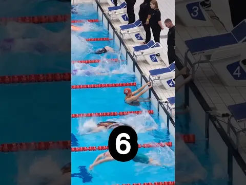 سباحة خارقة قفزت هي الأخيرة و سبقت الجميع! 😮