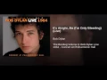 It's Alright, Ma (I'm Only Bleeding) (Live at Philharmonic Hall, New York, NY - October 1964)