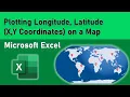 Plotting X Y Coordinates Longitude Latitude on a Map using Microsoft Excel