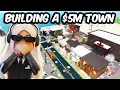 BUILDING A $5M TOWN in BLOXBURG BUT WE CAN'T COMMUNICATE...