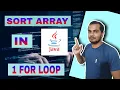 How To Sort Array In One For Loop Sort Array In Java In Hondi