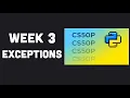 CS50P Week 3 - Exceptions