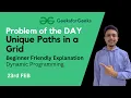 Unique Paths in a Grid Dynamic Programming GDG Problem of the Day GFG POTD