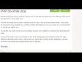WEbTech Unit 4 - Topic 014 do While Loop in PHP