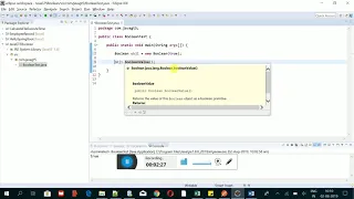 Java Lang Package-Boolean class-booleanValue