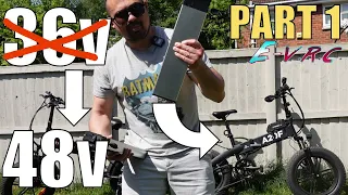 i put a 48v battery in a 36v ebike this is what happened