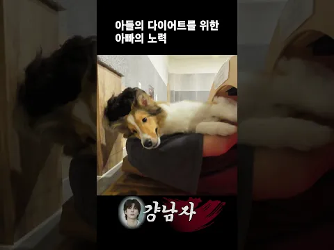 아들의 다이어트를 위한 아빠의 노력
