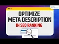 Meta Description Optimization - How to Write SEO Friendly Meta Description SEO Tutorial