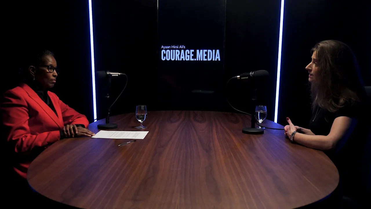 Ayaan Hirsi Ali interviews Natasha Hausdorff on her podcast, Courage