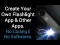 How to make android flashlight app using mit app inventor no coding android tutorial beginner