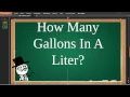 How Many Gallons In A Liter