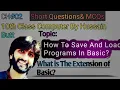 How To Save And Load Program In GW-Basic - By HB 10Th Computer Urdu
