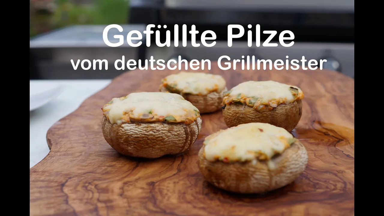 Gefüllte Champignons mit Hackfleisch und Karotte - Low Carb Rezept