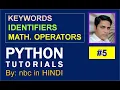 Python Keywords Identifiers Python Operators Operator Precedence IN HINDI