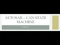 AUTOSAR CANSM CAN STATE MACHINE module