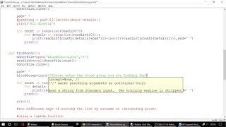 Python Tutorial 33 Finding and outputting elements in a 2D list text file
