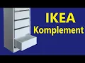 Ikea Komplement drawer assembly and installation