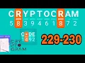 CRYPTOGRAM Word Logic Puzzles level 229 230