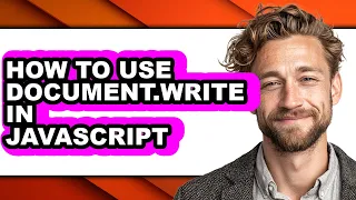 How to Use Document write in Javascript easy Method