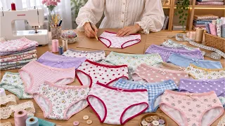 YOU'LL NEVER BUY THEM AGAIN! Easy DIY Panties With a Simple Tracing Method