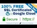 Setup SSL for WordPress on Google Cloud Click-to-Deploy Latest