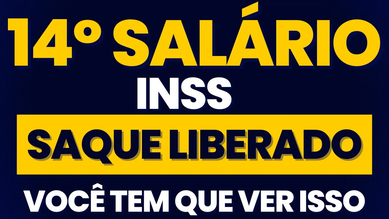 URGENTE! 14º SALÁRIO DO INSS - SAQUE LIBERADO PELOS BANCOS! VEJA ISSO AGORA