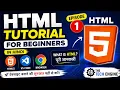 HTML Full Course in Hindi Lesson 1 HTML Introduction HTML Tutorial in Hindi What is HTML