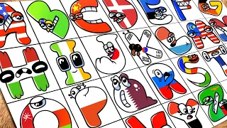 Drawing Alphabet Lore but they ountries A-Z How to draw Alphabet Lore MEME