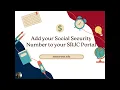 Add SSN to SRJC Portal