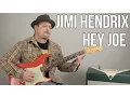 Jimi Hendrix Hey Joe Guitar Lesson Tutorial
