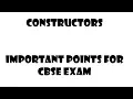 Constructor CBSE Class 12 Computer Science