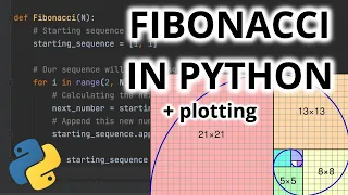 Fibonacci Sequence in Python WITH PLOTS Beginner Tutorial