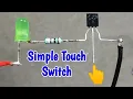 Lagu Simple Touch Sensor || BC547 Transistor Project ||Simple School Project