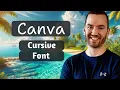 Canva Cursive Font 2024 How To Make Cursive Writing In Canva